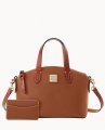 Dooney Pebble Grain Ruby Bag With Card Case Caramel ID-ZADlaWbt