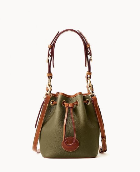 Dooney All Weather Leather 3.0 Mini Drawstring 17 Green ID-cl2LqFKm - Click Image to Close