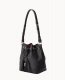 Dooney Ostrich Small Drawstring Black ID-JPfVpwq5