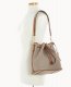 Dooney Pebble Grain Drawstring Taupe ID-MkSYMOTp