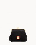 Dooney Suede Large Frame Purse Black ID-J1f33TgO