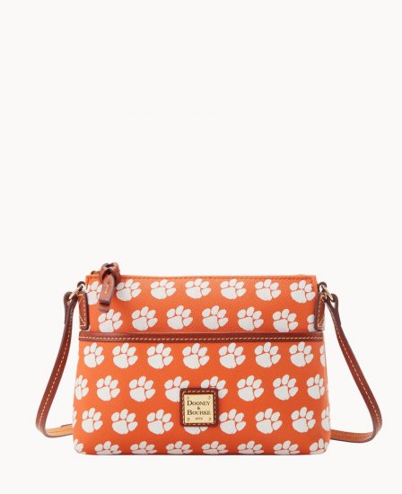 Dooney Collegiate Clemson Ginger Crossbody CLEMSON ID-Z0jyPLFE - Click Image to Close