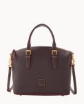 Dooney Florentine Domed Satchel Brown Tmoro ID-9QMi8L7F