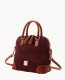 Dooney Suede Domed Satchel Wine ID-jeA5Rzl0