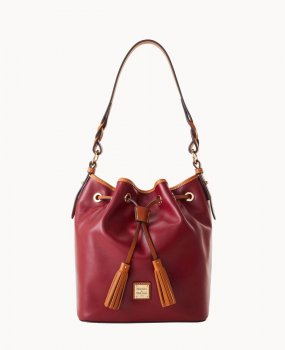 Dooney Wexford Leather Tasha Drawstring Mulberry ID-mKfLzkB2