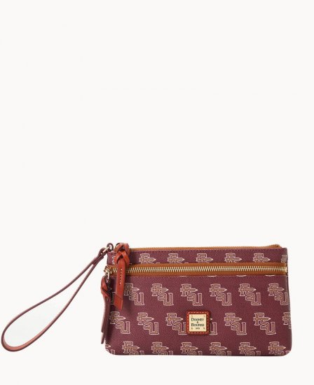 Dooney Collegiate Florida State Double Zip Wristlet Florida State University ID-yAXZWkj4 - Click Image to Close