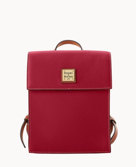 Dooney Pebble Grain Backpack Wine ID-V3E6IMeM - Click Image to Close