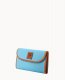 Dooney Pebble Grain Continental Clutch Sky Blue ID-hz524kFJ