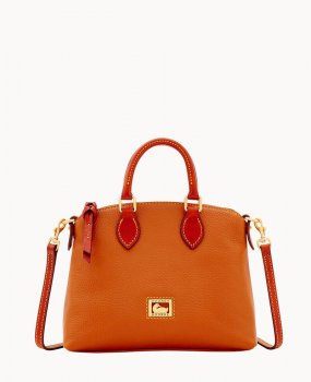 Dooney Dillen Crossbody Satchel Caramel ID-i6HiCp8s