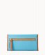 Dooney Pebble Grain Continental Clutch Sky Blue ID-hz524kFJ