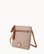 Dooney Pebble Grain Double Zip Tassel Crossbody Taupe ID-DTpmSsqf