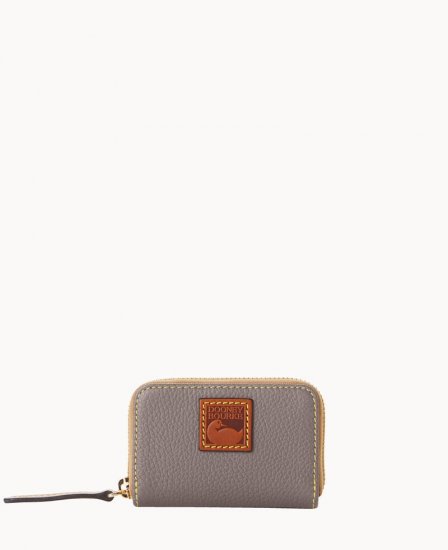 Dooney Pebble Grain Zip Around Credit Card Case Elephant ID-d0R4BICt - Click Image to Close