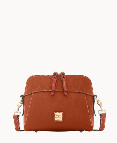 Dooney Pebble Grain Cameron Crossbody Caramel ID-RliH0rrP - Click Image to Close