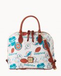 Dooney NFL Dolphins Zip Zip Satchel DOLPHINS ID-by0QDwkG