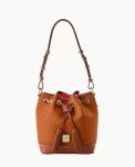 Dooney Ostrich Small Drawstring Caramel ID-6MwFgB7W