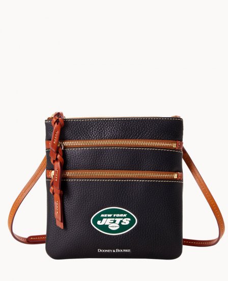 Dooney NFL Jets Triple Zip Crossbody JETS ID-Q2ydZhd0 - Click Image to Close