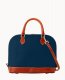 Dooney Pebble Grain Zip Zip Satchel Midnight Blue ID-pmorwnd7