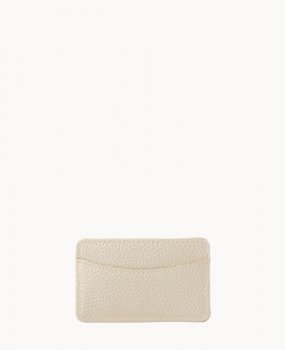 Dooney Pebble Grain Business Card Case Bone ID-bXadUaGk