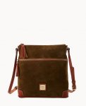 Dooney Suede Tassel Crossbody Olive ID-xPmDcAw9