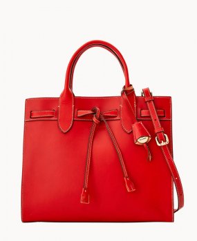 Dooney Alto Tassel Tote Red ID-EfHUxF6y