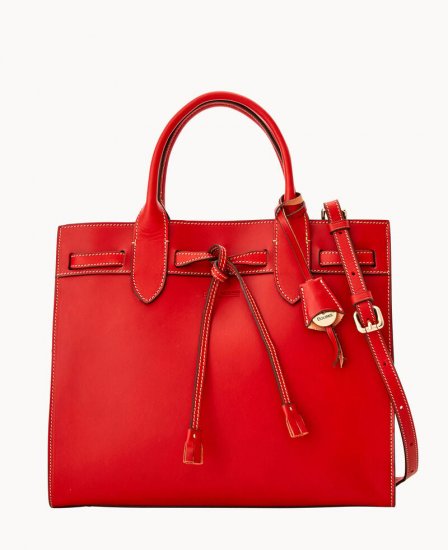 Dooney Alto Tassel Tote Red ID-EfHUxF6y - Click Image to Close