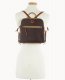 Dooney Pebble Grain Backpack Brown Tmoro ID-KSiiu5up