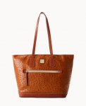 Dooney Ostrich Tote Caramel ID-kA3tTA6t