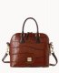 Dooney Denison Satchel Cognac ID-hBXZAT8R