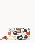 Dooney NFL Steelers Large Zip Around Wristlet STEELERS ID-wZPNuRFP