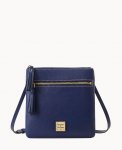 Dooney Saffiano Double Zip Tassel Crossbody Marine ID-CtdTuc6g