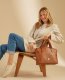 Dooney Ostrich Celeste Satchel Caramel ID-wkL7Yokb