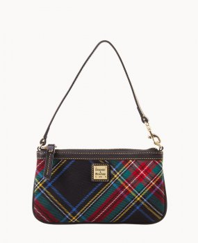 Dooney Tartan Large Slim Wristlet Black ID-InDYHi54