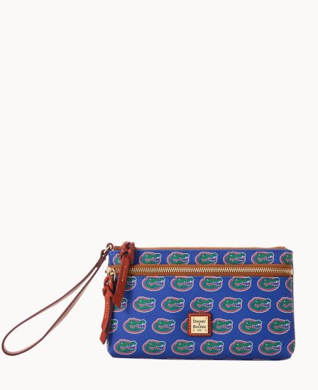 Dooney Collegiate University of Florida Double Zip Wristlet University of Florida ID-OtoyGoCS - Click Image to Close