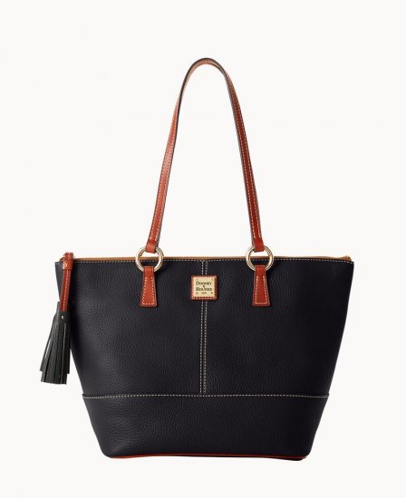 Dooney Pebble Grain Small Tobi Tote Black ID-bUJkE4rO - Click Image to Close