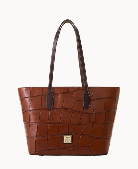 Dooney Denison Tote Cognac ID-k3hG4Wb8 - Click Image to Close