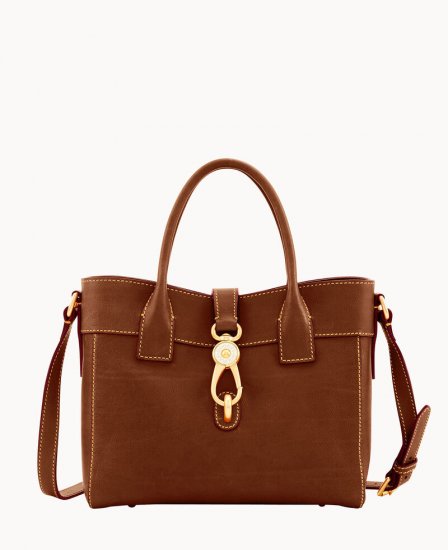 Dooney Florentine Amelie Tote Chestnut ID-FYBHvxLB - Click Image to Close