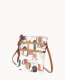 Dooney Collegiate Miami N S Triple Zip Crossbody U OF MIAMI ID-f6N1cR4c