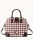 Dooney Houndstooth Domed Satchel Brick ID-TXcAmZdO