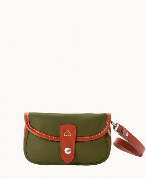 Dooney Oncour Elba Flap Wristlet Olive ID-qQ8WKp0J