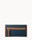 Dooney Wexford Leather Continental Clutch Midnight Blue ID-MAfoU0Yp