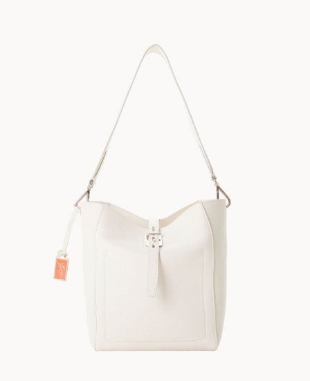 Dooney Henrys Tulip Tote White ID-chQWJOm7 - Click Image to Close