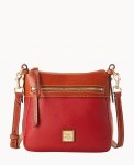 Dooney Pebble Grain Crossbody 25 Red ID-erzCBwD8