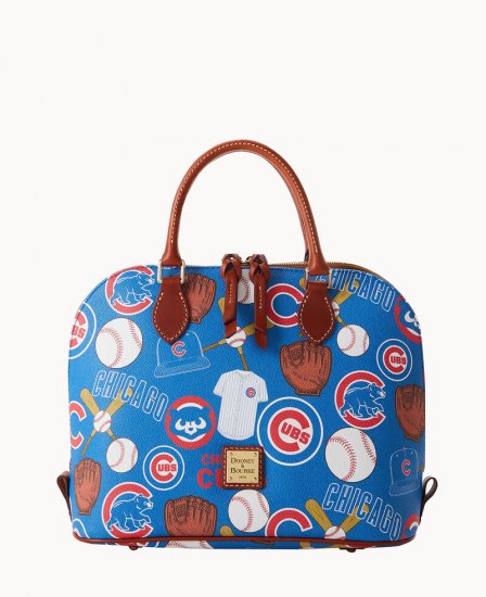 Dooney MLB Cubs Zip Zip Satchel Cubs ID-jdYmYXpM - Click Image to Close