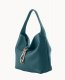 Dooney Pebble Grain Small Logo Lock Sac Teal ID-lziOdYAw