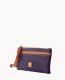 Dooney Pebble Grain Double Zip Wristlet Plum Wine ID-pfZmuTZi