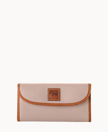 Dooney Pebble Grain Continental Clutch Oyster ID-P8l9eyFL - Click Image to Close