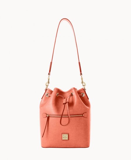 Dooney Saffiano Drawstring Coral ID-BBwC19d4 - Click Image to Close