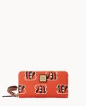 Dooney NFL Bengals Large Zip Around Wristlet Bengals ID-nMRTeefv