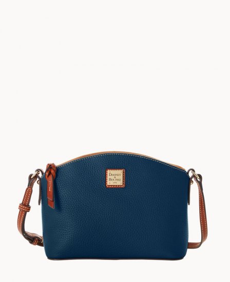 Dooney Pebble Grain Suki Crossbody Midnight Blue ID-XMfqVFZm - Click Image to Close