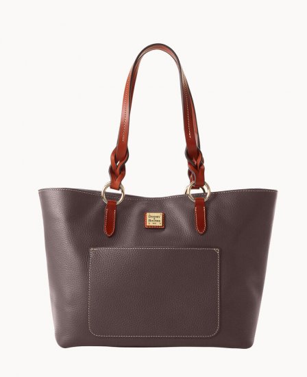 Dooney Pebble Grain Tammy Tote Brown Tmoro ID-EzfGBHEa - Click Image to Close